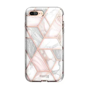 Durable Build Quality Protective Finish iPhone 8 Plus | 7 Plus Cosmo Case-Marble Pink
