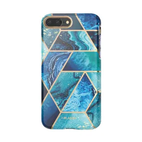 Smooth Layer Texture Elegant Edge iPhone 8 Plus | 7 Plus Cosmo Lite Case-Ocean Blue