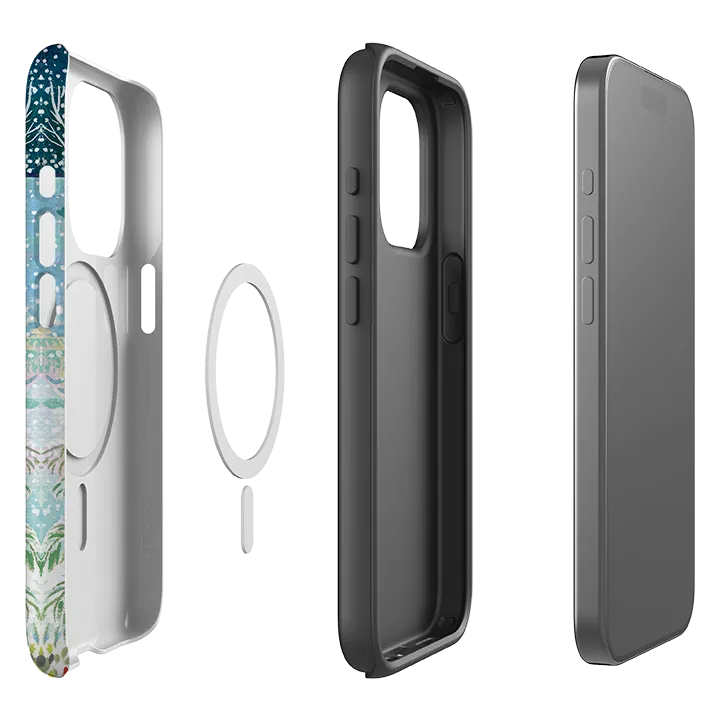 iPhone MagSafe Tough Case - A Wee Winter Harbour By Emma Frances Grant Modern Detail Premium Pattern Design