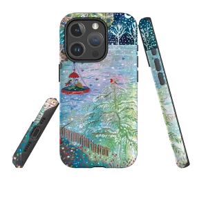 Hybrid Pattern Texture iPhone MagSafe Tough Case - A Wee Winter Harbour By Emma Frances Grant