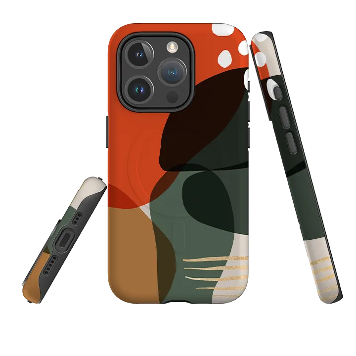 iPhone MagSafe Tough Case -  Abstract Xmas Sleek Appearance