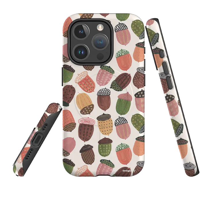 Compact Texture Layer iPhone MagSafe Tough Case -  Acorns By Caroline Bonne Muller