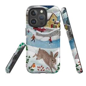 Hybrid Surface Layer Soft Touch iPhone MagSafe Tough Case -  Advent Rabbit By Bex Parkin