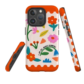 Soft Pattern Layer iPhone MagSafe Tough Case - All About Flowers