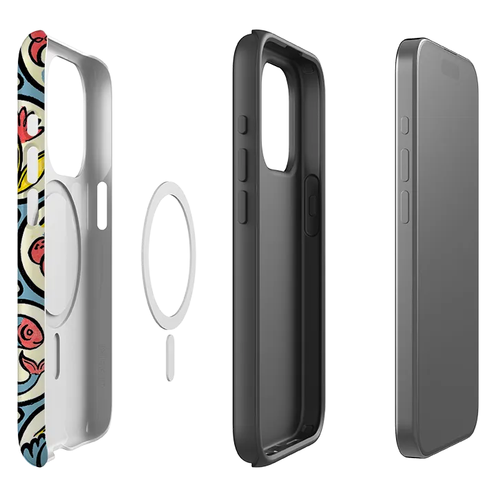 iPhone MagSafe Tough Case - Birds, Fish & Fruit By Cressida Bell Grip Assist Shock Proof