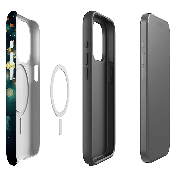 iPhone MagSafe Tough Case - Blue Drips II Stylish Edge