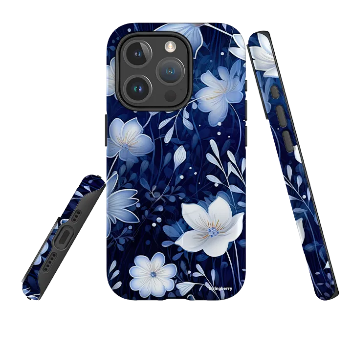 iPhone MagSafe Tough Case -  Blue Nutberry Comfort Pattern Texture Everyday Look