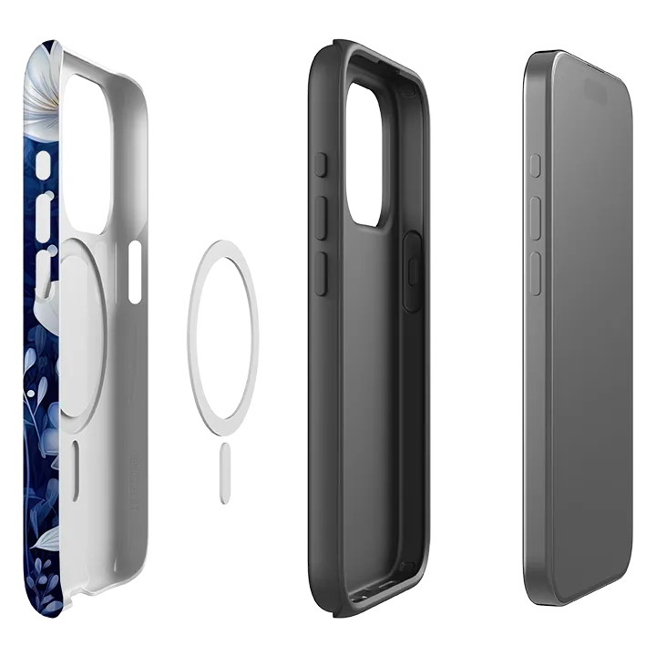 Compact Style iPhone MagSafe Tough Case -  Blue Nutberry