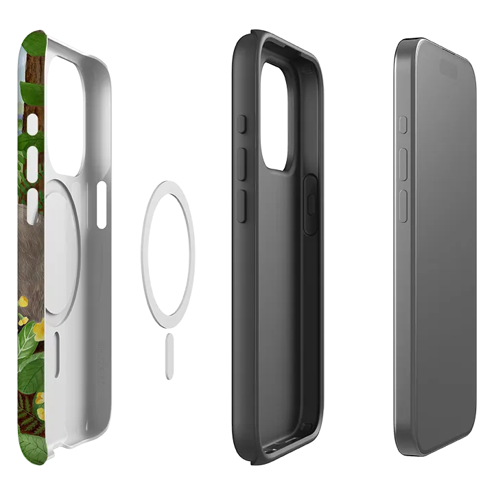 iPhone MagSafe Tough Case - Bluebell Badger By Bex Parkin Durable Finish Layer