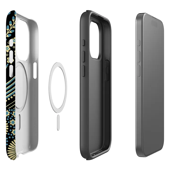 Modern Design Texture Rugged Look Finish iPhone MagSafe Tough Case - Bouquets By Cressida Bell