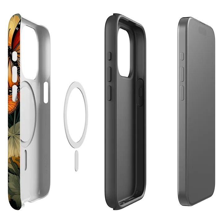 Compact Edge iPhone MagSafe Tough Case - Butterfly Daisies V