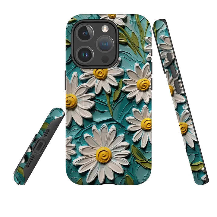 iPhone MagSafe Tough Case - Cape Daisies Hybrid Shield