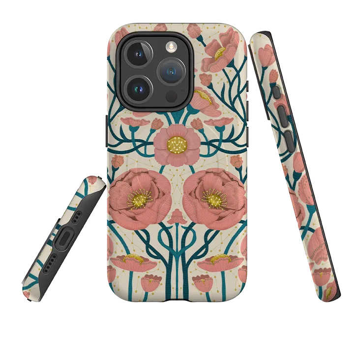Gloss Finish Texture iPhone MagSafe Tough Case -  Celestial Oracle Cream By Nina Pace