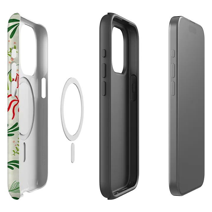 Rugged Look Finish iPhone MagSafe Tough Case -  Christmas Bows By Katherine Quinn