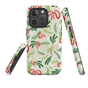 Office Accessory iPhone MagSafe Tough Case -  Christmas Bows By Katherine Quinn