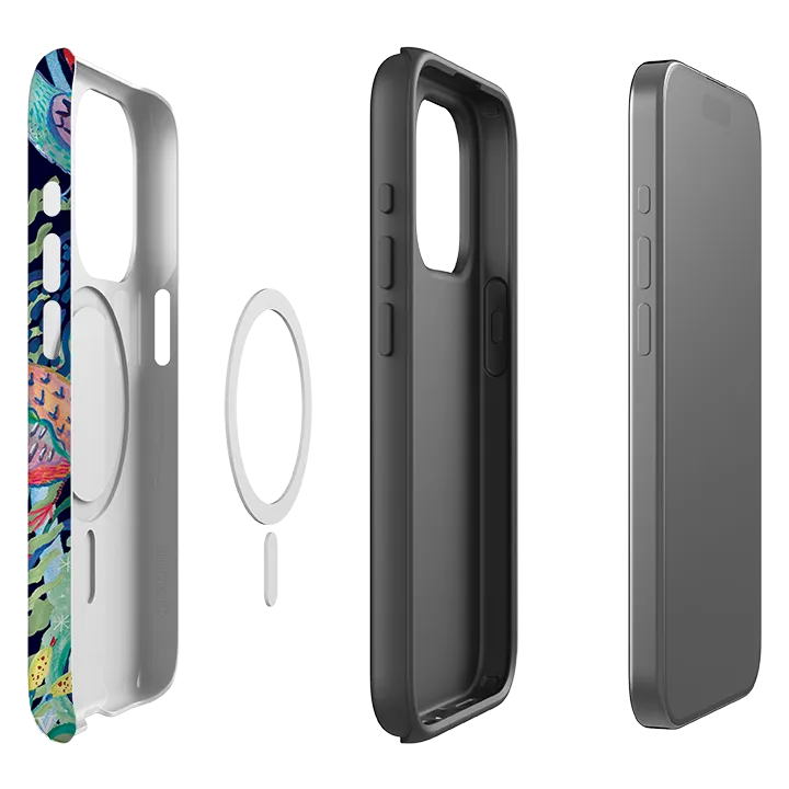 Durable Pattern Premium Build Layer iPhone MagSafe Tough Case - Christmas Days I By Emma Frances Grant