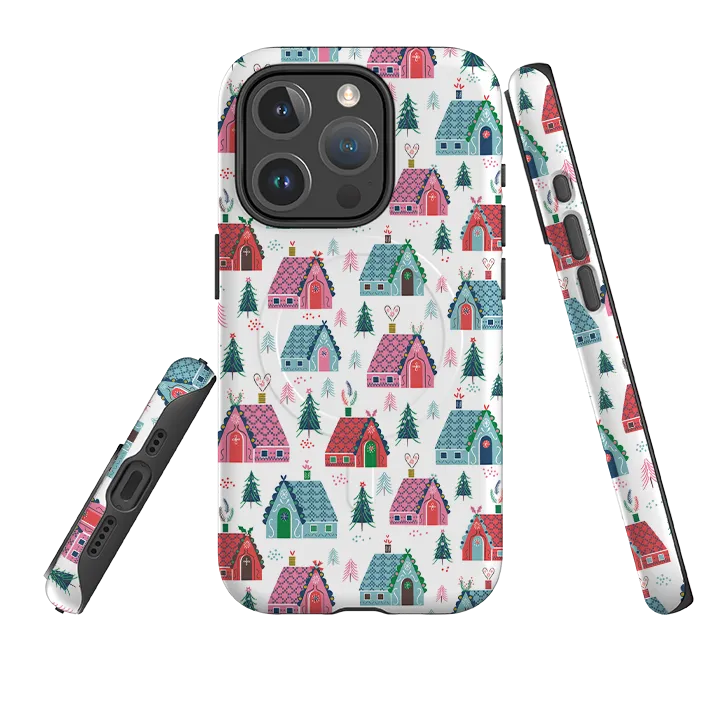 Water Resistant iPhone MagSafe Tough Case - Christmas Gingerbread By Ali Brookes