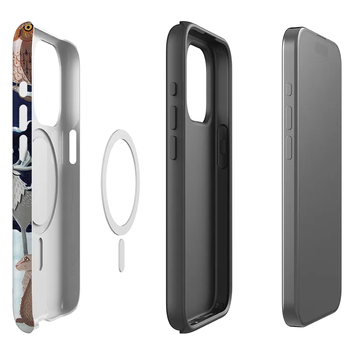 Rugged Detail Layer Durable Texture iPhone MagSafe Tough Case - Christmas Tree By Bex Parkin