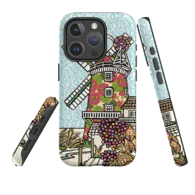 iPhone MagSafe Tough Case -  Cley Windmill By Amelia Bowman Marble Pattern