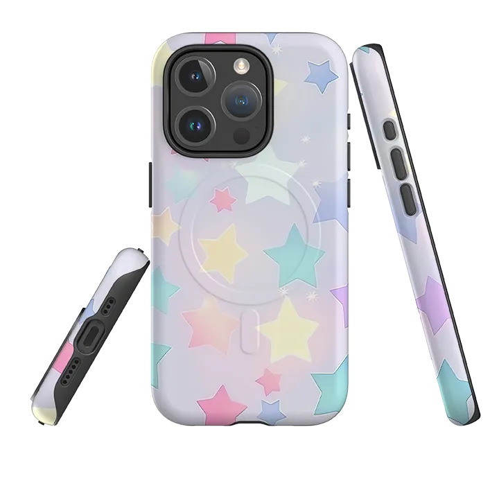 Stylish Finish Texture Light Shield iPhone MagSafe Tough Case - Cloud Stars III