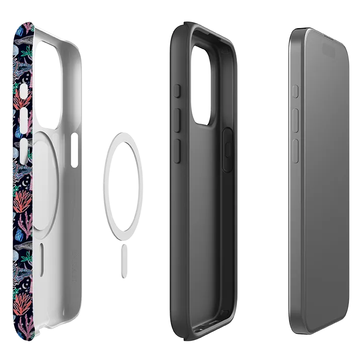 Modern Edge Layer iPhone MagSafe Tough Case - Coastline Pattern A By Emma Frances Grant