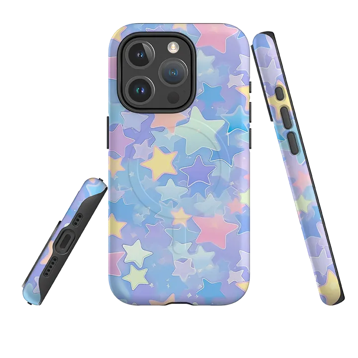 Modern Look Comfort Design Layer iPhone MagSafe Tough Case - Colour Stars