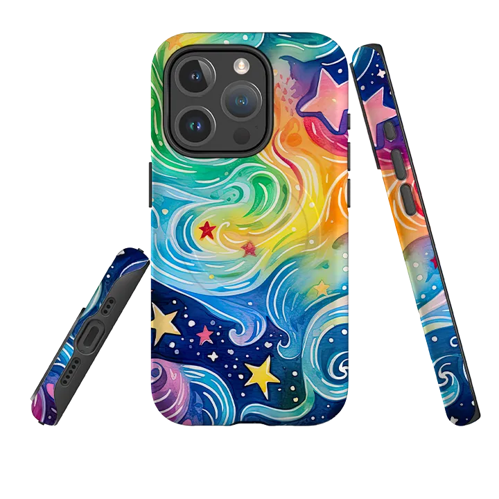 Grip Safe Protective Finish iPhone MagSafe Tough Case - Cosmic Stars III