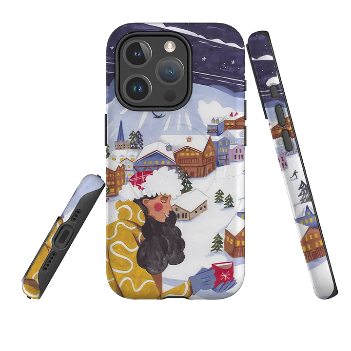 iPhone MagSafe Tough Case - Courchevel By Caroline Bonne Muller Rugged Finish Marble Pattern