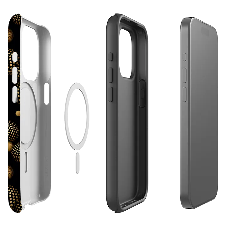iPhone MagSafe Tough Case - Dark Polka II Full Coverage