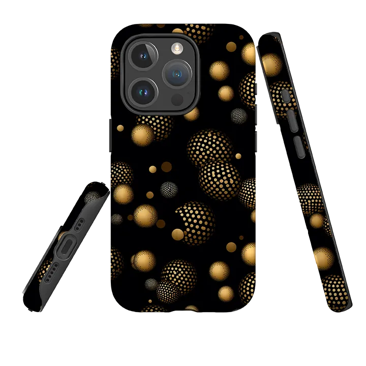 iPhone MagSafe Tough Case - Dark Polka II Modern Detail Vivid Finish