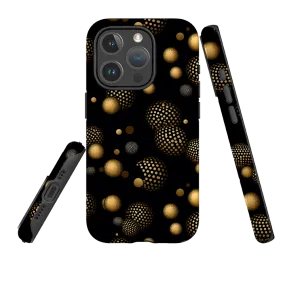 Rugged Texture Design Elegant Touch iPhone MagSafe Tough Case - Dark Polka II