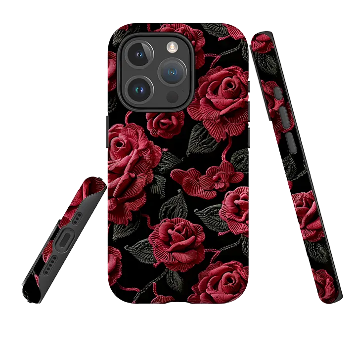 iPhone MagSafe Tough Case - Dark Roses Comfort Style Rugged Feel
