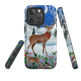 iPhone MagSafe Tough Case - Deer By Bex Parkin Slim Fitment Rugged Texture Design