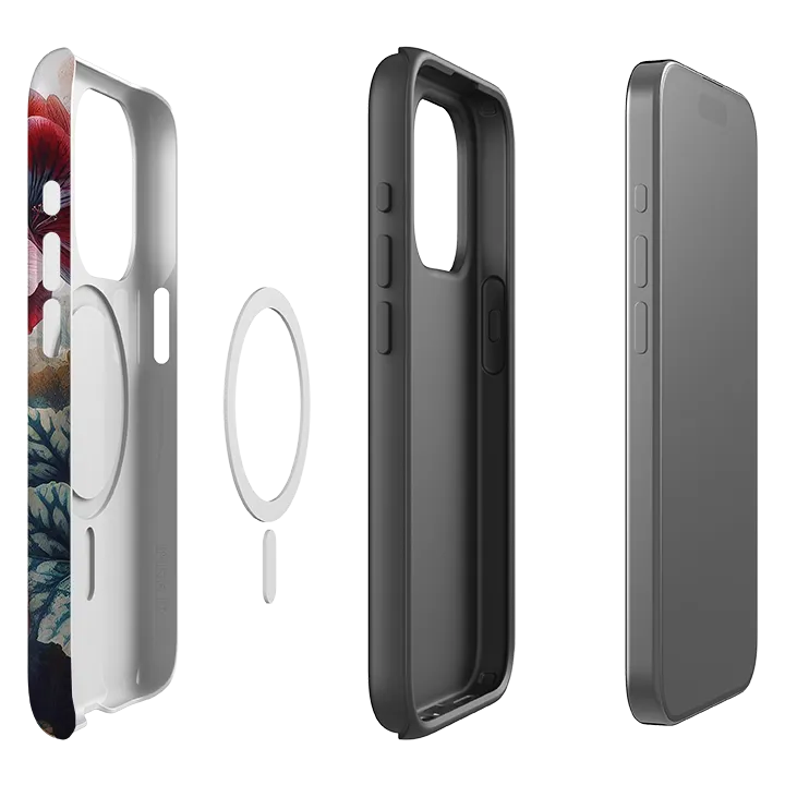 Soft Frame High Quality iPhone MagSafe Tough Case - Derwent Floral