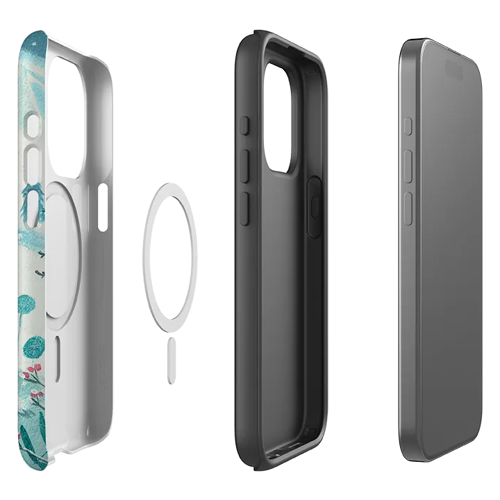 Vivid Gradient iPhone MagSafe Tough Case - Dogs Xmas By Mary Stubberfield