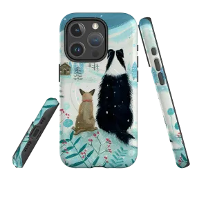 iPhone MagSafe Tough Case - Dogs Xmas By Mary Stubberfield Precision Cutouts Grip Enhanced