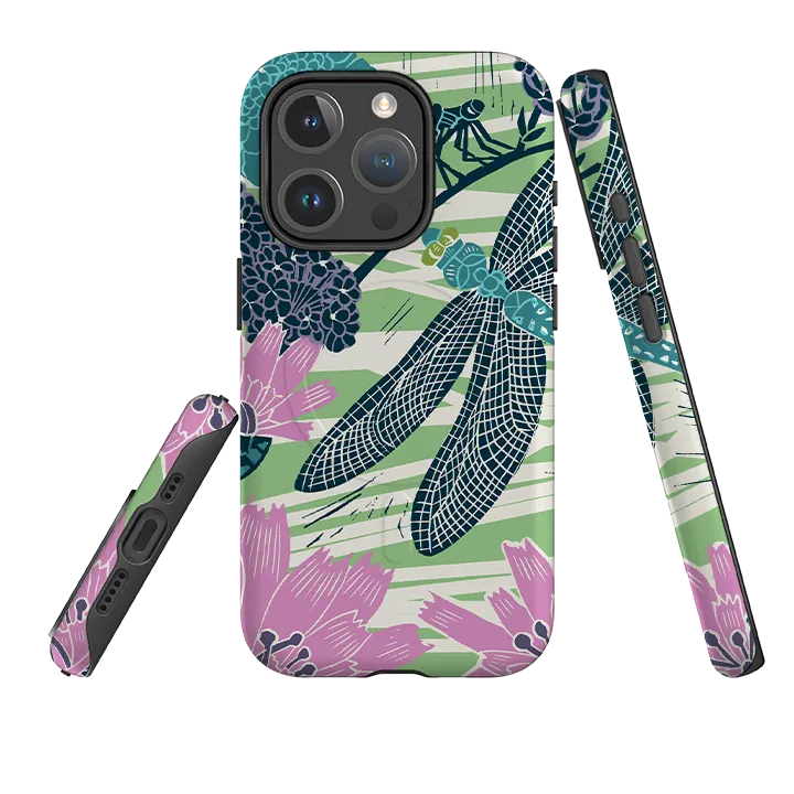Hybrid Material Build iPhone MagSafe Tough Case -  Dragonflies By Kate Heiss