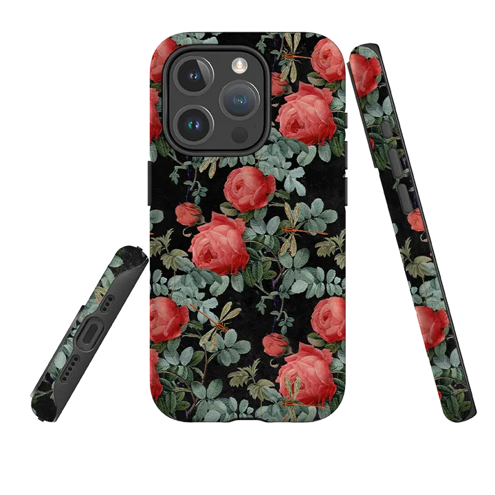 Comfort Build iPhone MagSafe Tough Case -  Dragons and Roses
