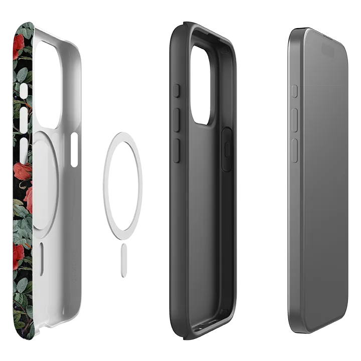 Modern Finish iPhone MagSafe Tough Case -  Dragons and Roses