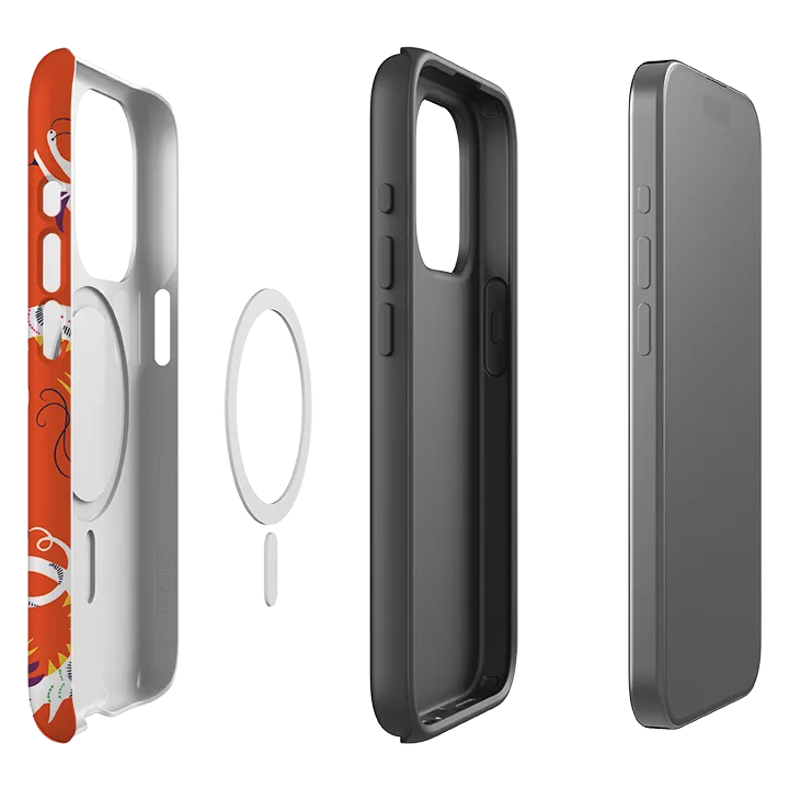 iPhone MagSafe Tough Case -  Dragons By Ali Brookes Soft Grip Finish Protective Layering