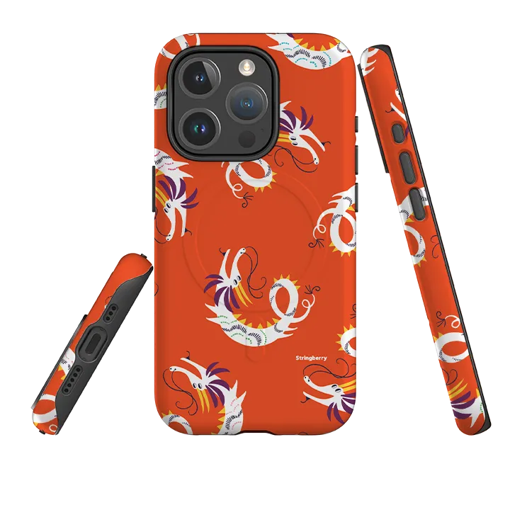 iPhone MagSafe Tough Case -  Dragons By Ali Brookes Personal Style Shock absorption