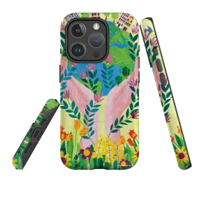 Smooth Protection iPhone MagSafe Tough Case - Earth Day By Tracey English