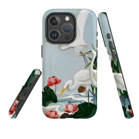 iPhone MagSafe Tough Case - Egrets and Lillie's By Bex Parkin Protective Design Layer Trendy Aesthetic