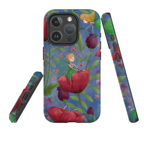 iPhone MagSafe Tough Case - Fairies and Flowers By Maja Lindberg Long Lasting Comfort Shield Texture