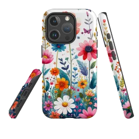 iPhone MagSafe Tough Case - Field Floral Elegant Finish Design