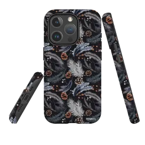 iPhone MagSafe Tough Case -  Florals For Winter Premium Edge Gloss Surface Layer