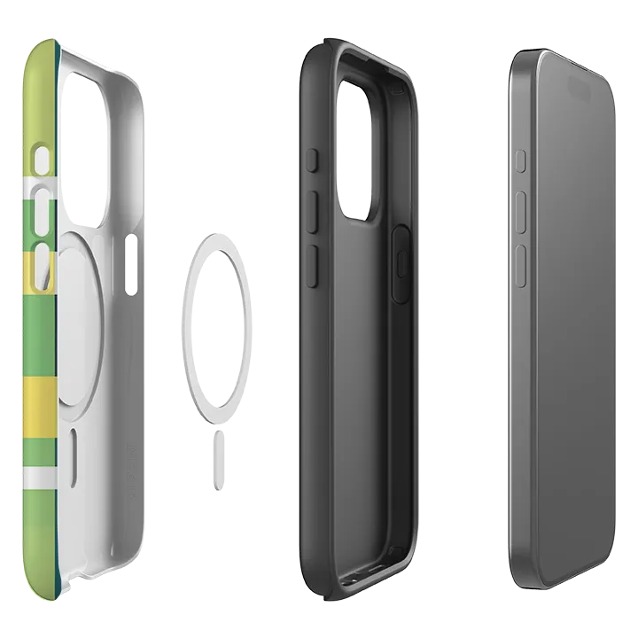 Smooth Coating Tight Fit iPhone MagSafe Tough Case - Forest Gingham