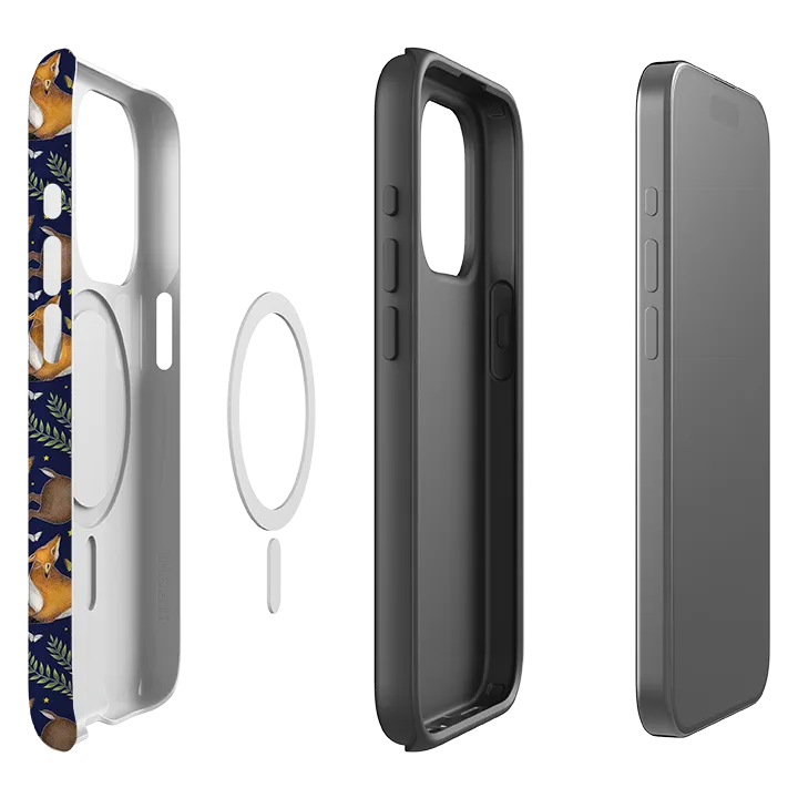 iPhone MagSafe Tough Case - Fox and Hare By Catherine Rowe Soft Build Texture Smooth Form Texture