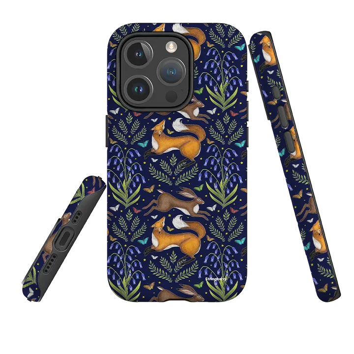 Premium Form Ergonomic Shape iPhone MagSafe Tough Case - Fox and Hare By Catherine Rowe