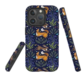 Premium Form Ergonomic Shape iPhone MagSafe Tough Case - Fox and Hare By Catherine Rowe
